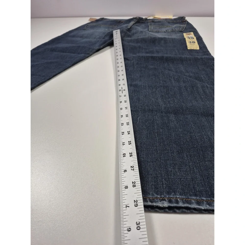 Lucky Brand Vintage Straight Jeans Mens 38x29 Blue Low Rise Straight Leg Denim